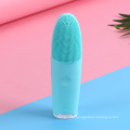 Stocked wholesale high-end mini style face massager sonic facial silicone cleansing brush with Customizable private label